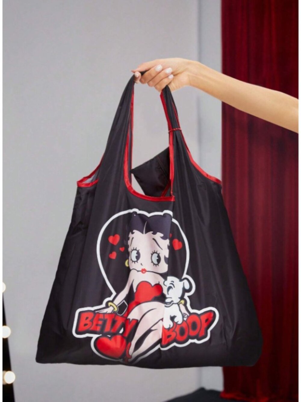 Betty Boop Sweet & Lovely Storage Tote Bag with Matching Coin Purse Reusable